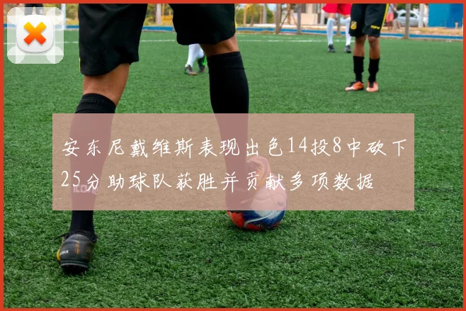 安东尼戴维斯表现出色14投8中砍下25分助球队获胜并贡献多项数据